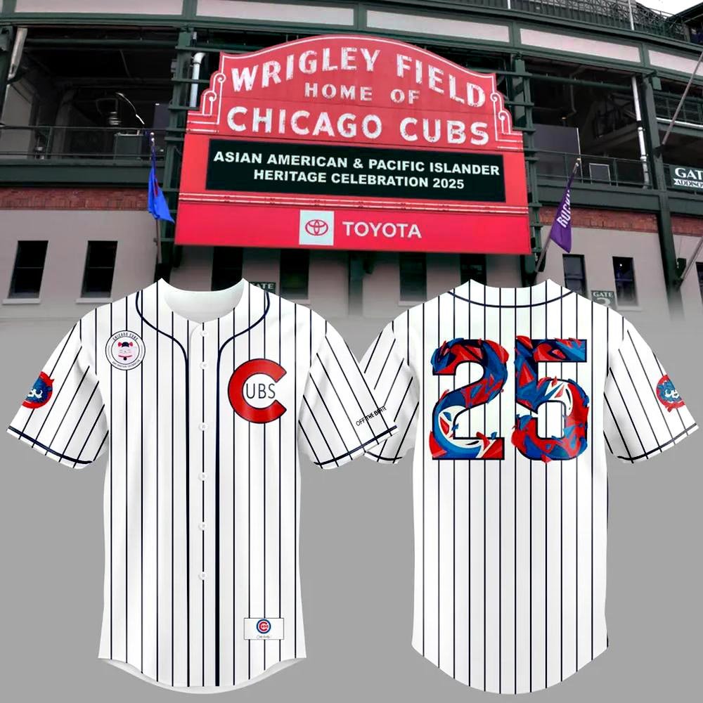 Chicago Cubs AAPI Heritage Celebration Baseball Jersey Gifts For Baseball Fans