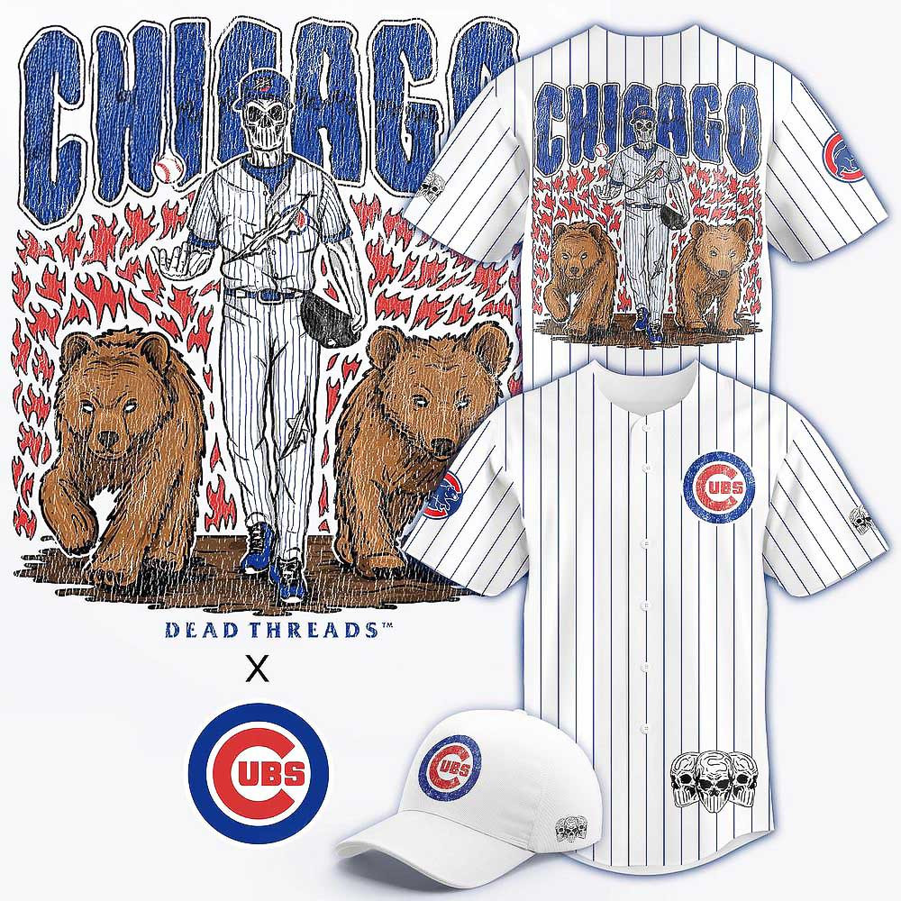 Chicago Cubs Dead Threads Limited Edition Baseball Jersey Gifts For Baseball Lovers