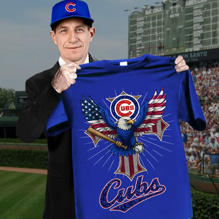 Chicago Cubs Eagle 4Th Of July T-Shirt Patriotic Happy Independence Day Cubs Fan Merch