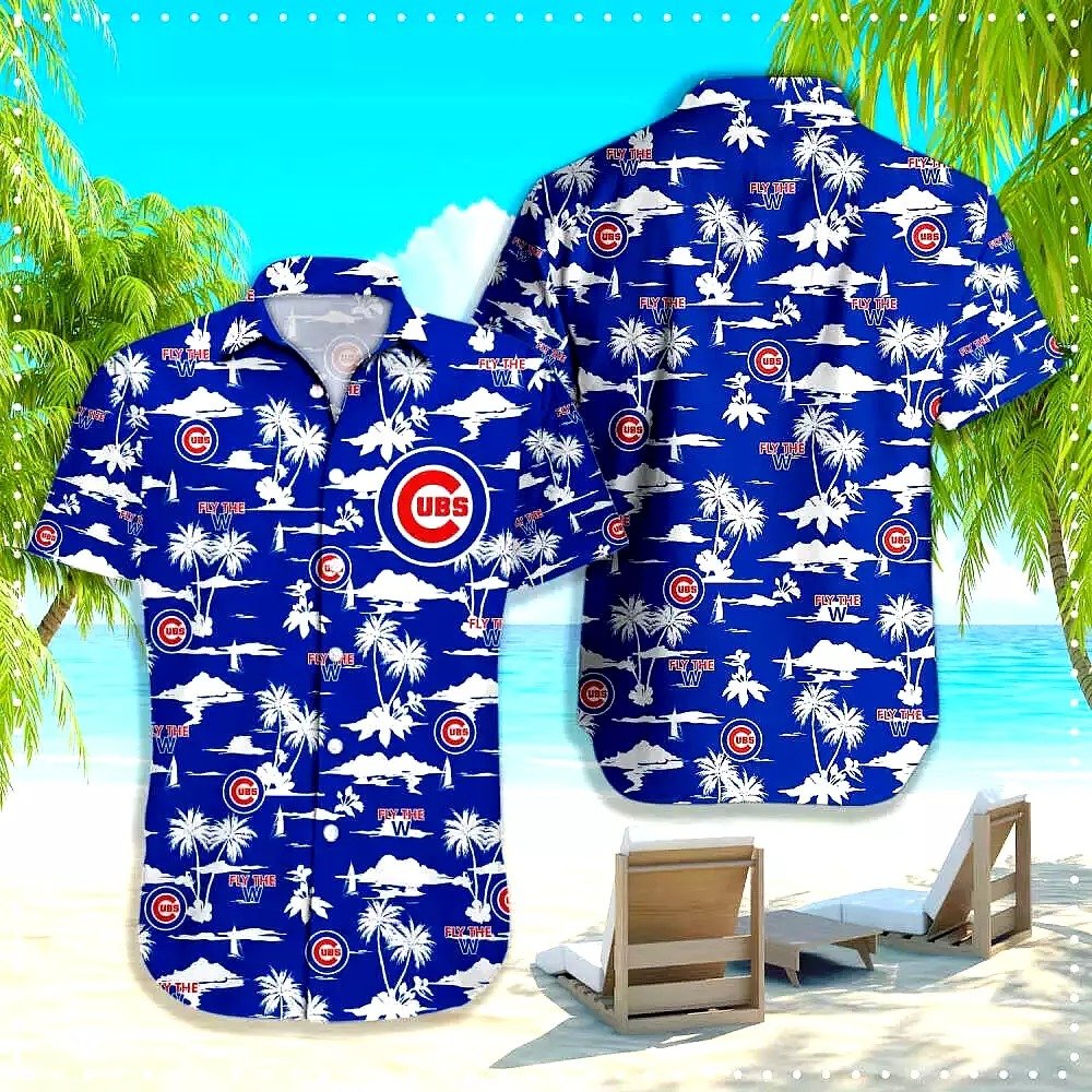 Chicago Cubs Hawaiian Shirt Baseball Coconut Tropical Aloha Shirt Beach Outfit