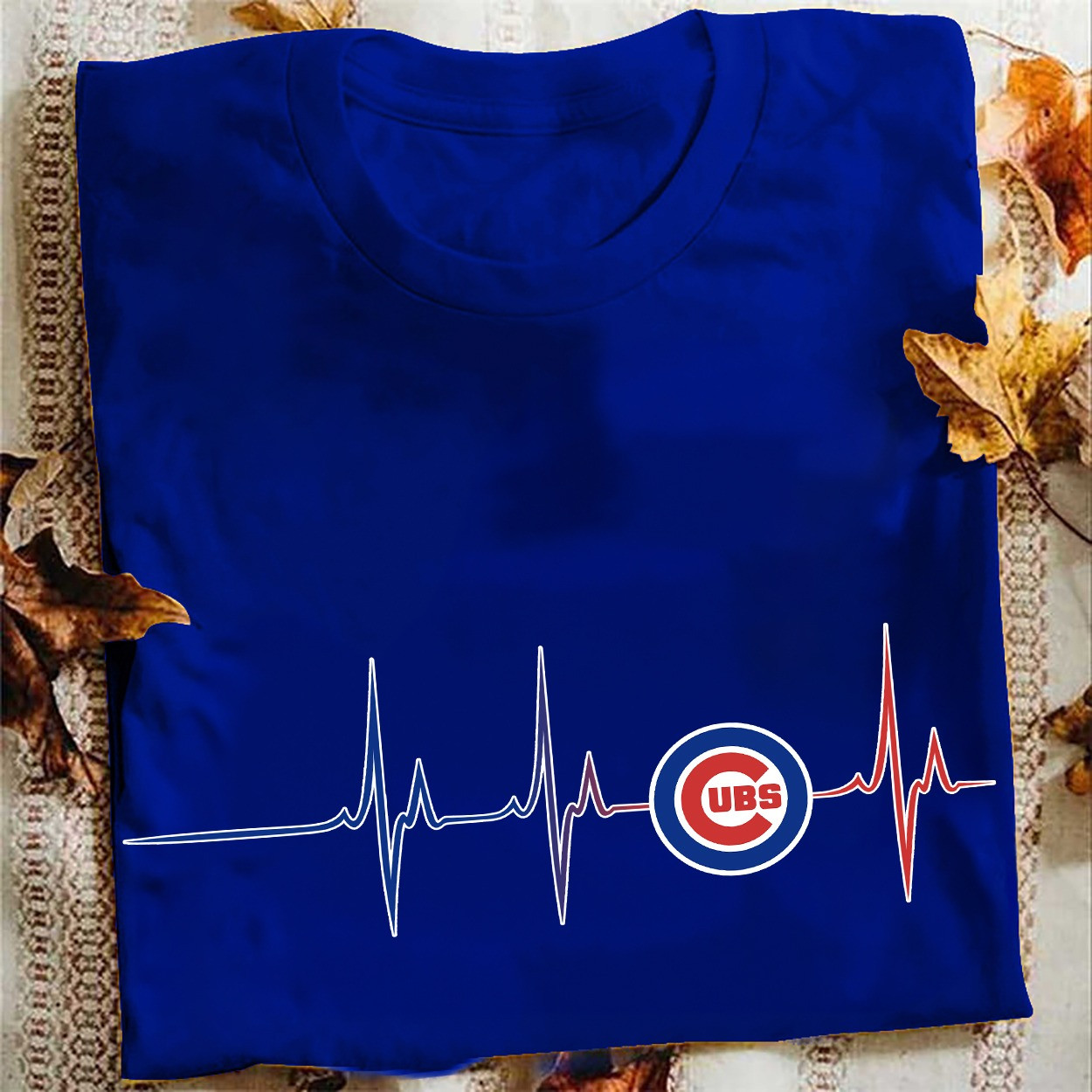 Chicago Cubs Heartbeat T-Shirt Baseball Lover Best Unique Gifts For Cubs Him Her