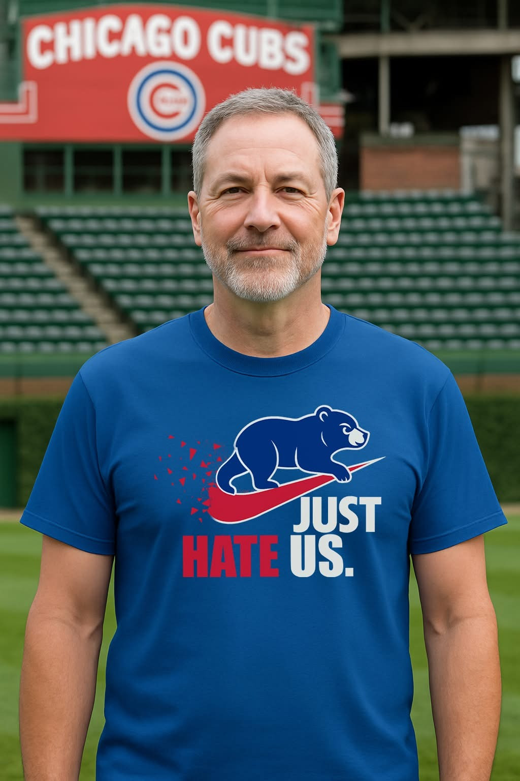 Chicago Cubs Just Hate Us T-Shirt Baseball Lovers Cubs Fan Merch Gifts For Him Her