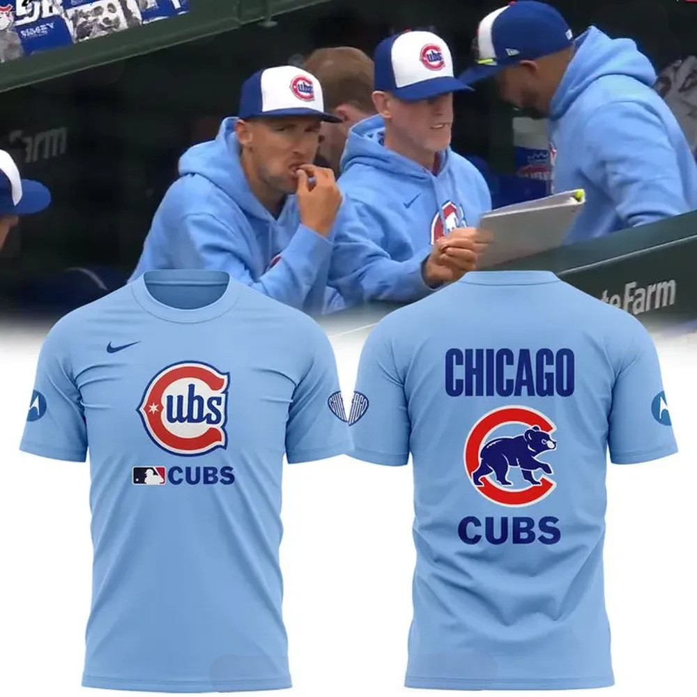 Chicago Cubs Light Blue 2nd Alternate Special T-Shirt Gifts For Baseball Lovers