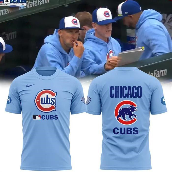 Chicago Cubs Light Blue 2nd Alternate T-Shirt Unique Gifts For Baseball Fans