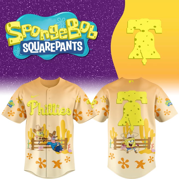 Chicago Cubs Merch Spongebob Squarepants Baseball Jersey Cubs Merch Cubs Merch Unique Baseball Gifts For Fans