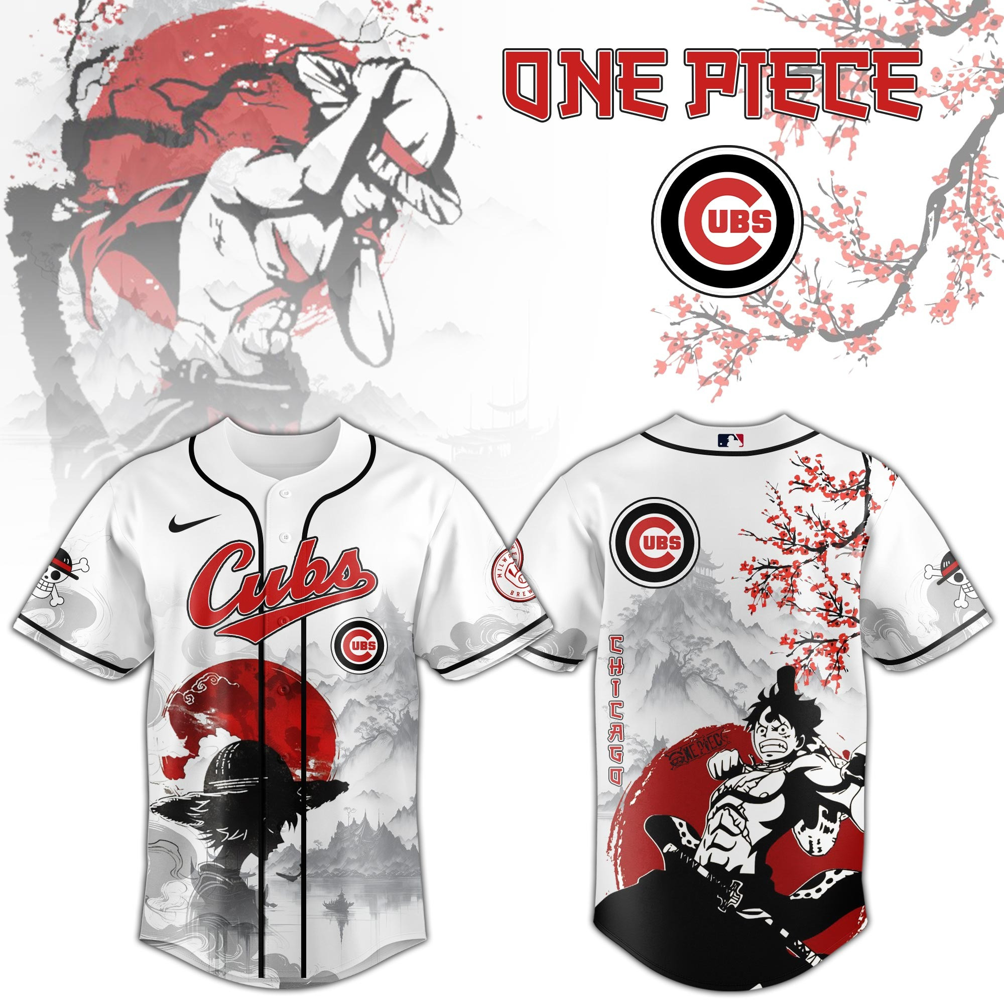 Chicago Cubs One Piece 2025 Japan Jersey Best Gifts For Baseball Fans