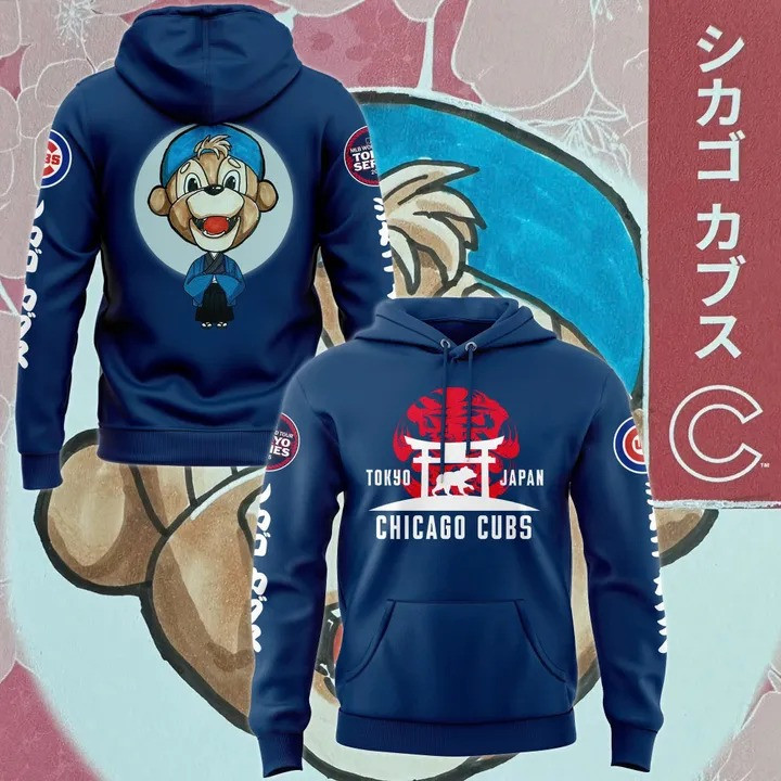 Chicago Cubs Tokyo Japan Series Hoodie MLB World Tour Tokyo Series 2025 Fan Gift Ideas