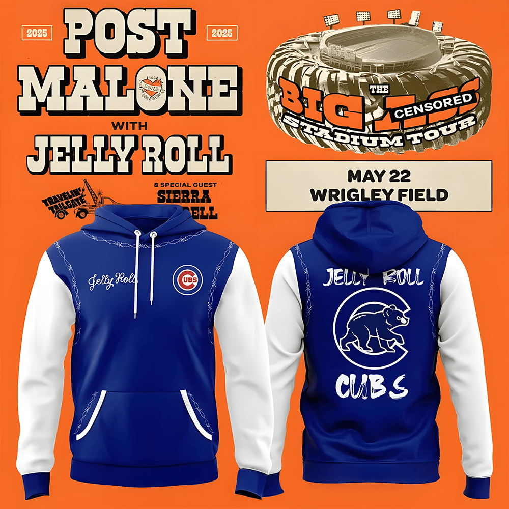 Chicago Cubs x 2025 Jelly Roll Wrigley Field Concert Special Hoodie Fans Gift Ideas