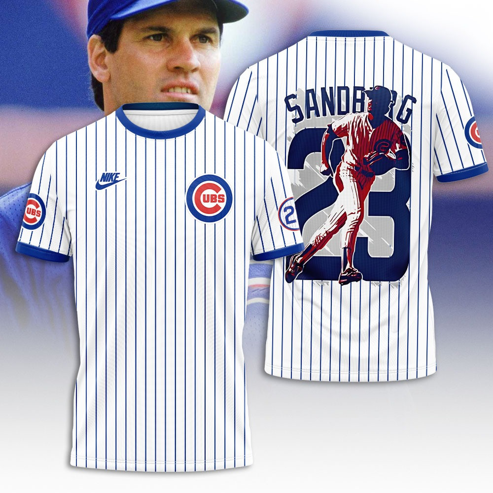 Chicago Cubs x 23 Ryne Sandberg Baseball T-Shirt Gifts For Baseball Club Lovers