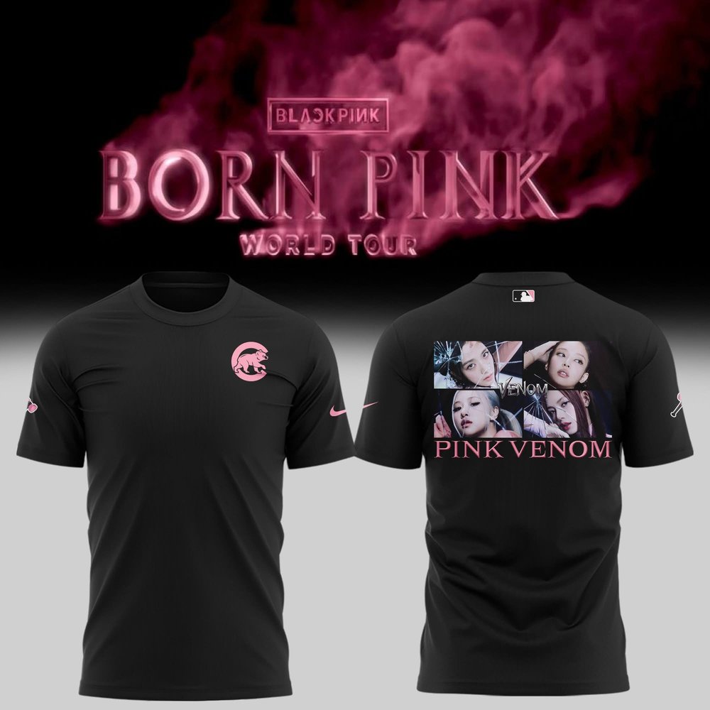 Chicago Cubs x Blackpink 2025 World Tour T-Shirt Cubs Merch Unique Baseball Gifts For Fans