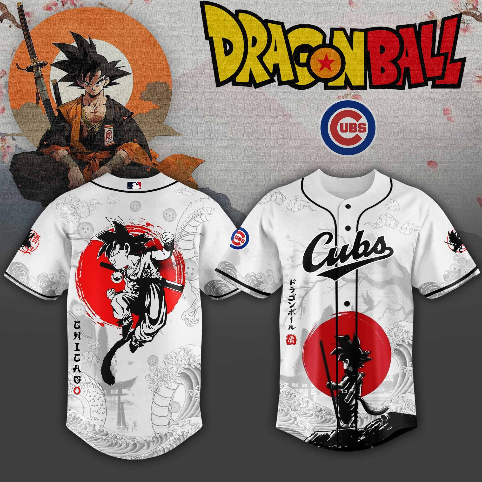 Chicago Cubs x Dragon Ball 2025 Japan Jersey Unique Gifts For Baseball Fans