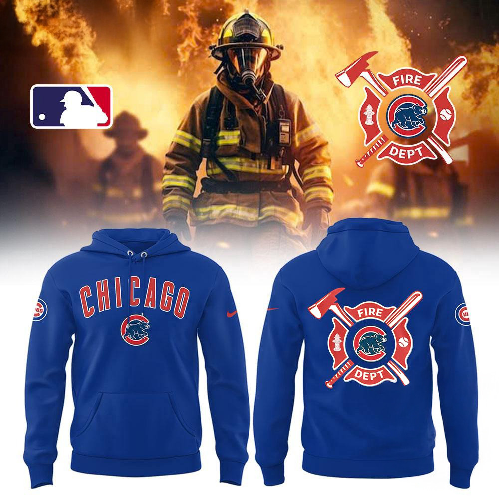 Chicago Cubs x Firefighter Appreciation Night 2025 Hoodie Best Gifts For Basketball Lovers