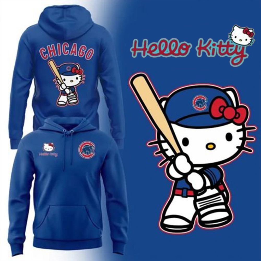 Chicago Cubs x Hello Kitty Game Night Special Hoodie Best Gifts For Basketball Fans