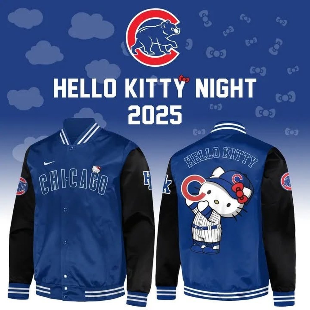 Chicago Cubs x Hello Kitty Night 2025 Baseball Jacket Cubs Apparel