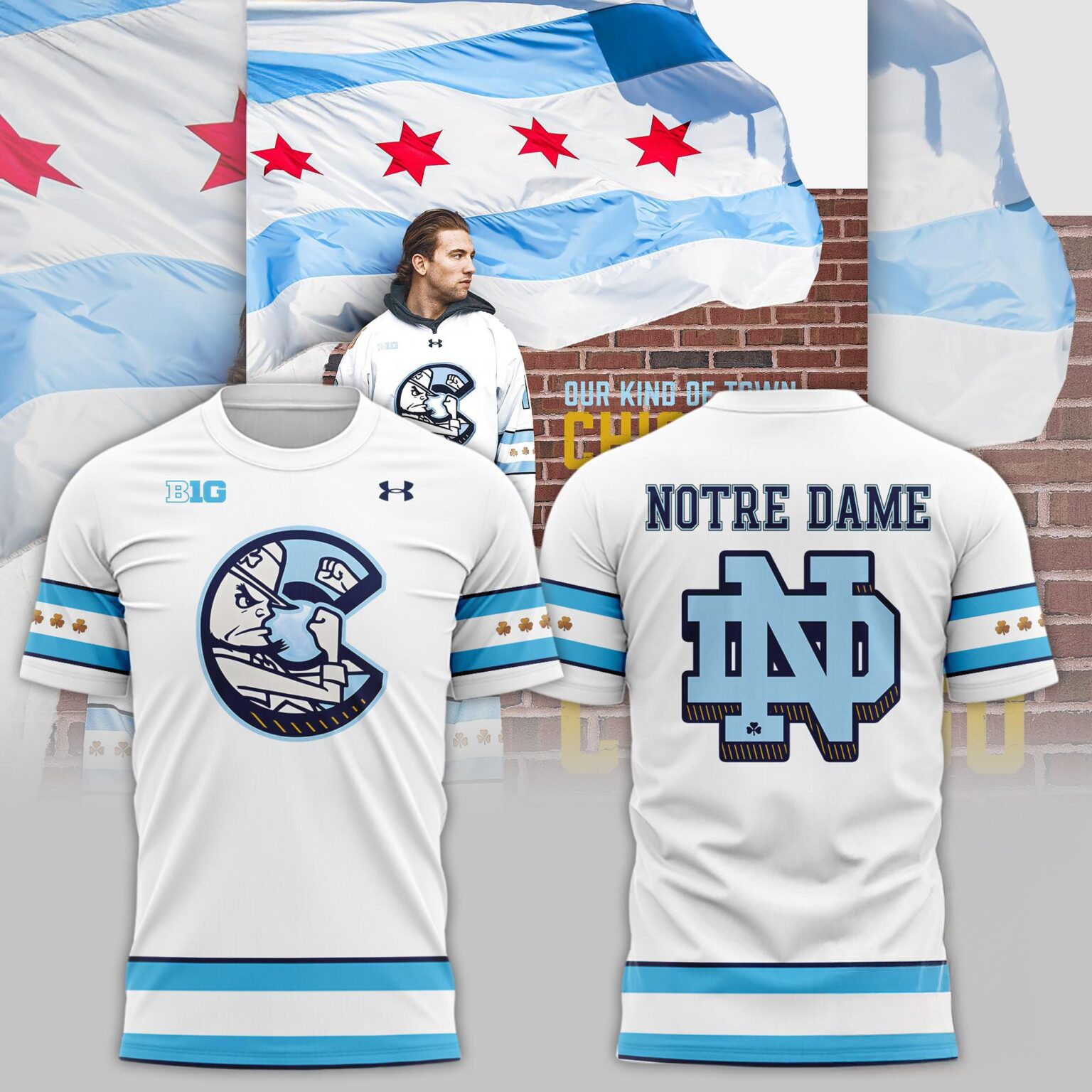 Chicago Cubs x North Carolina Tar Heels Hockey Shirt Presents For Hockey Lovers