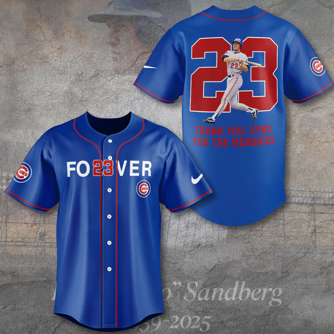 Chicago Cubs x Ryne Sandberg Baseball Jersey Gift Ideas For Baseball Fan Owners