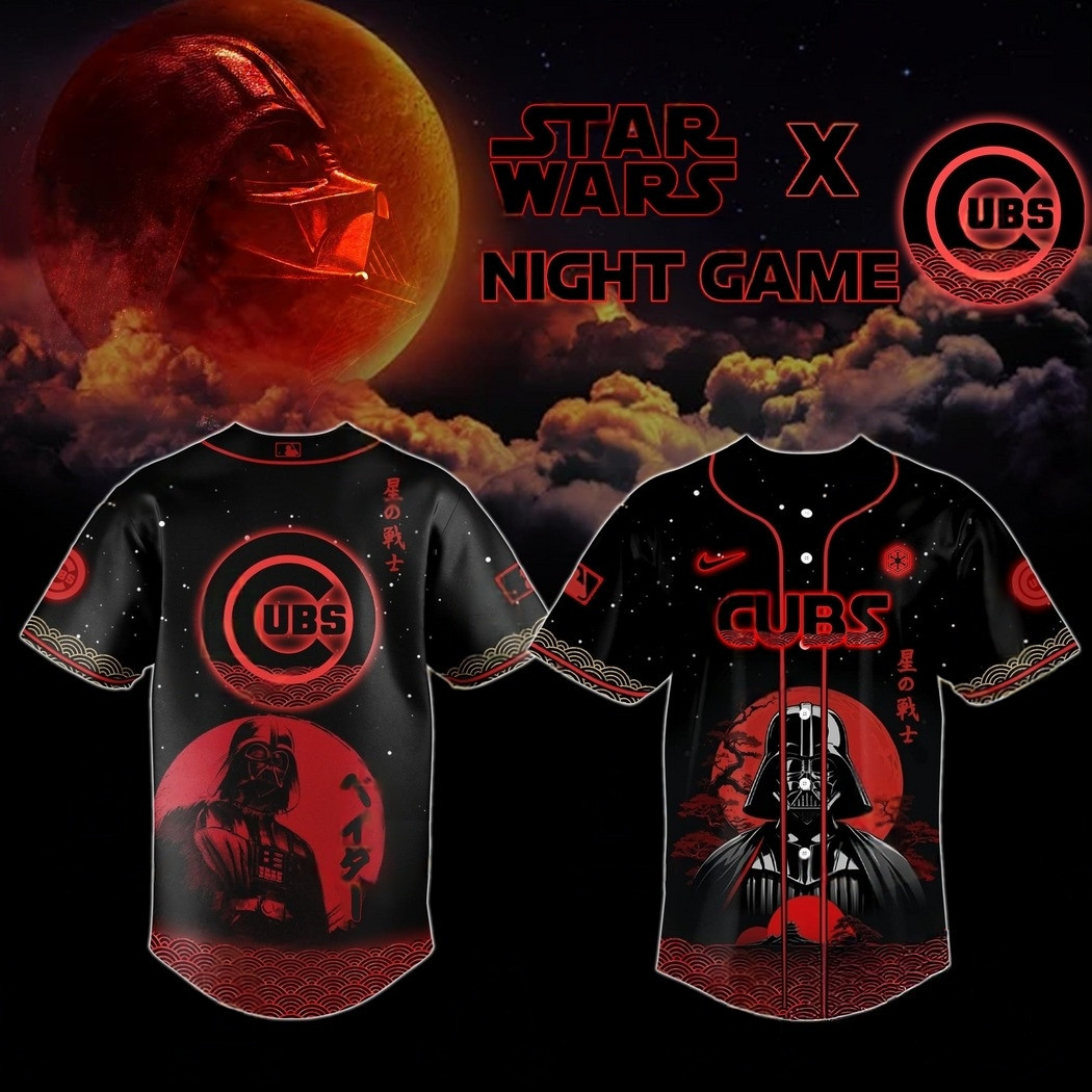 Chicago Cubs x Star Wars Night Game Baseball Jersey Best Gifts For Baseball Fans