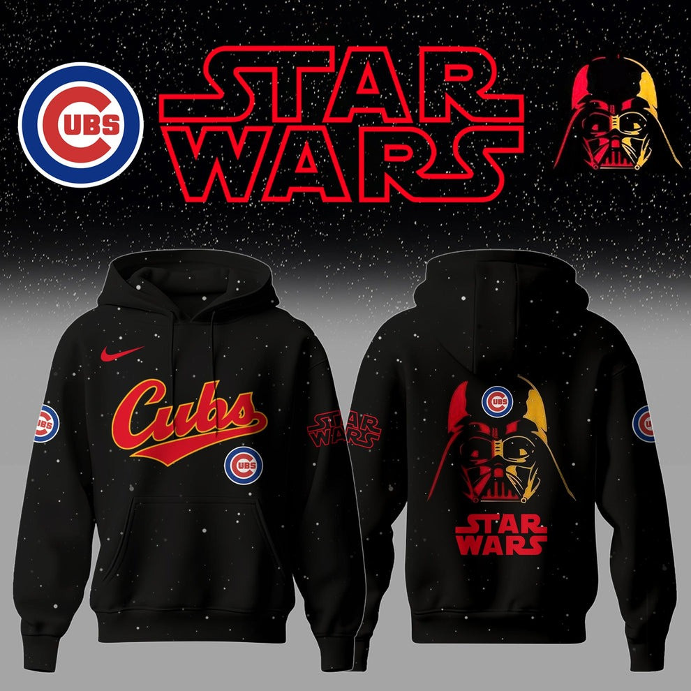 Chicago Cubs x Star Wars Night Hoodie Baseball Lovers Best Gifts For For Cubs Fans