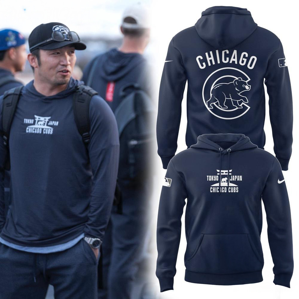 Chicago Cubs x Tokyo Series Hoodie Presents For Basketball Fans