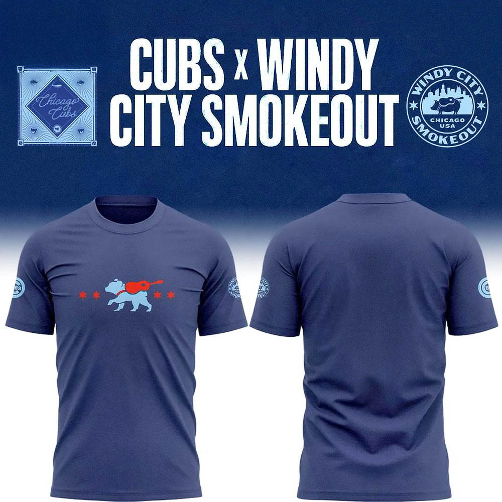 Chicago Cubs x Windy City Smokeout T-Shirt Best Gifts For Boyfriend