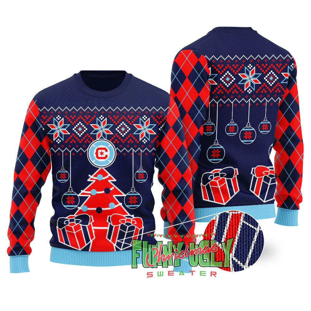 Chicago Fire Ugly Christmas Sweater Unique Holiday Merch Gift for Home and Family