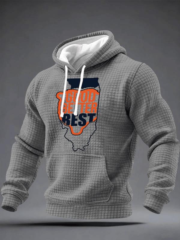 Chicago Football Good Better Best Hoodie Chicago Strong Bears Hoodie Grey Gifts For Fans