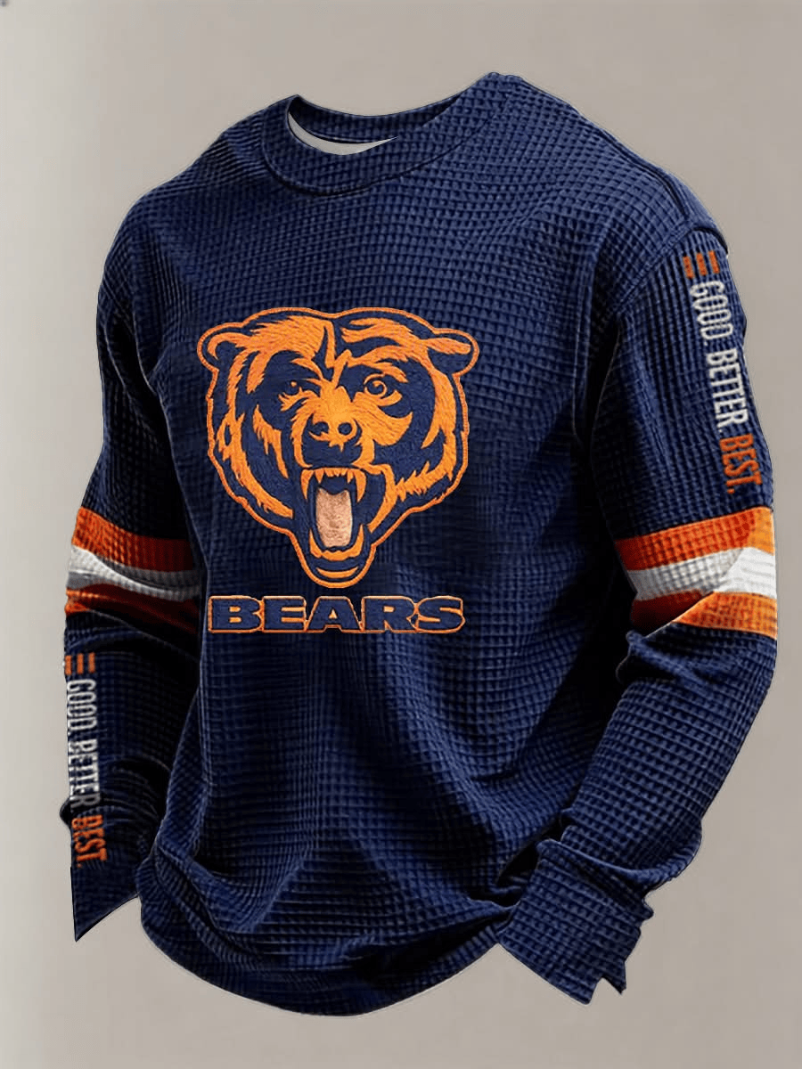 Chicago Football Good Better Best Long Sleeve T-Shirt Bears Shirt Pride Chicago Apparel Men's
