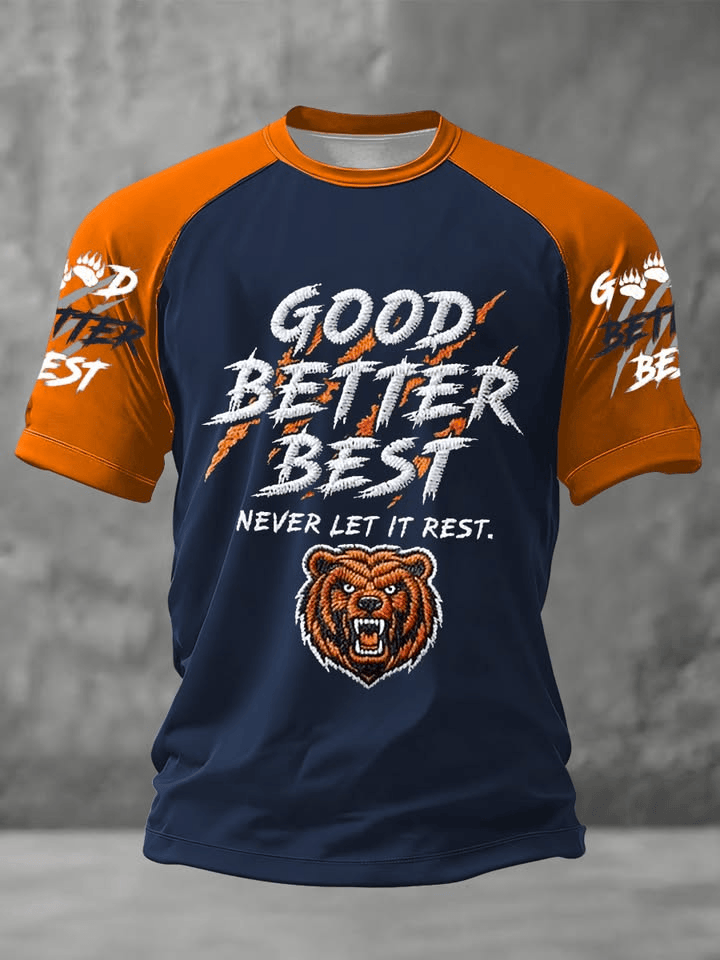 Chicago Football Good Better Best T-Shirt Never Let It Rest Bears Merch Chicago Strong Apparel