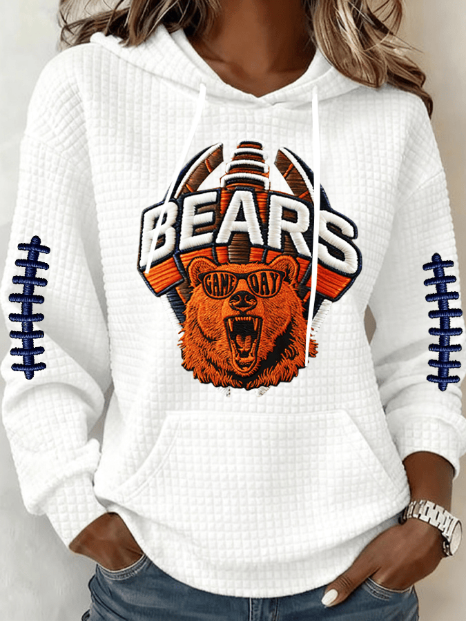 Chicago Football Hoodie GameDay Apparel Bears Merchandise CB Apparel Gifts For Fans