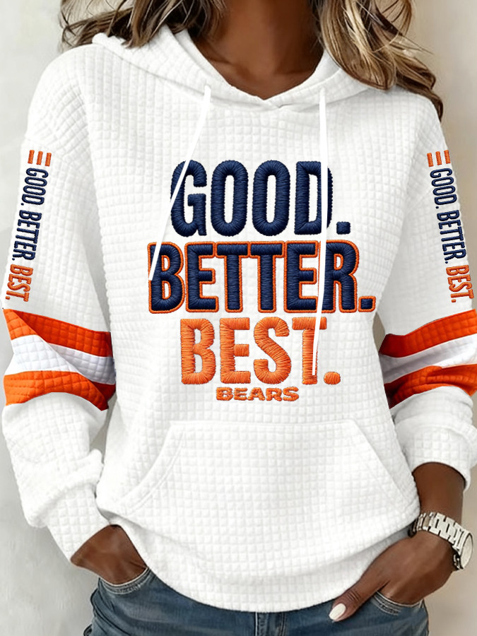 Chicago Football Hoodie Good Better Best Bears Hoodie Chicago Pride Game Day Merch
