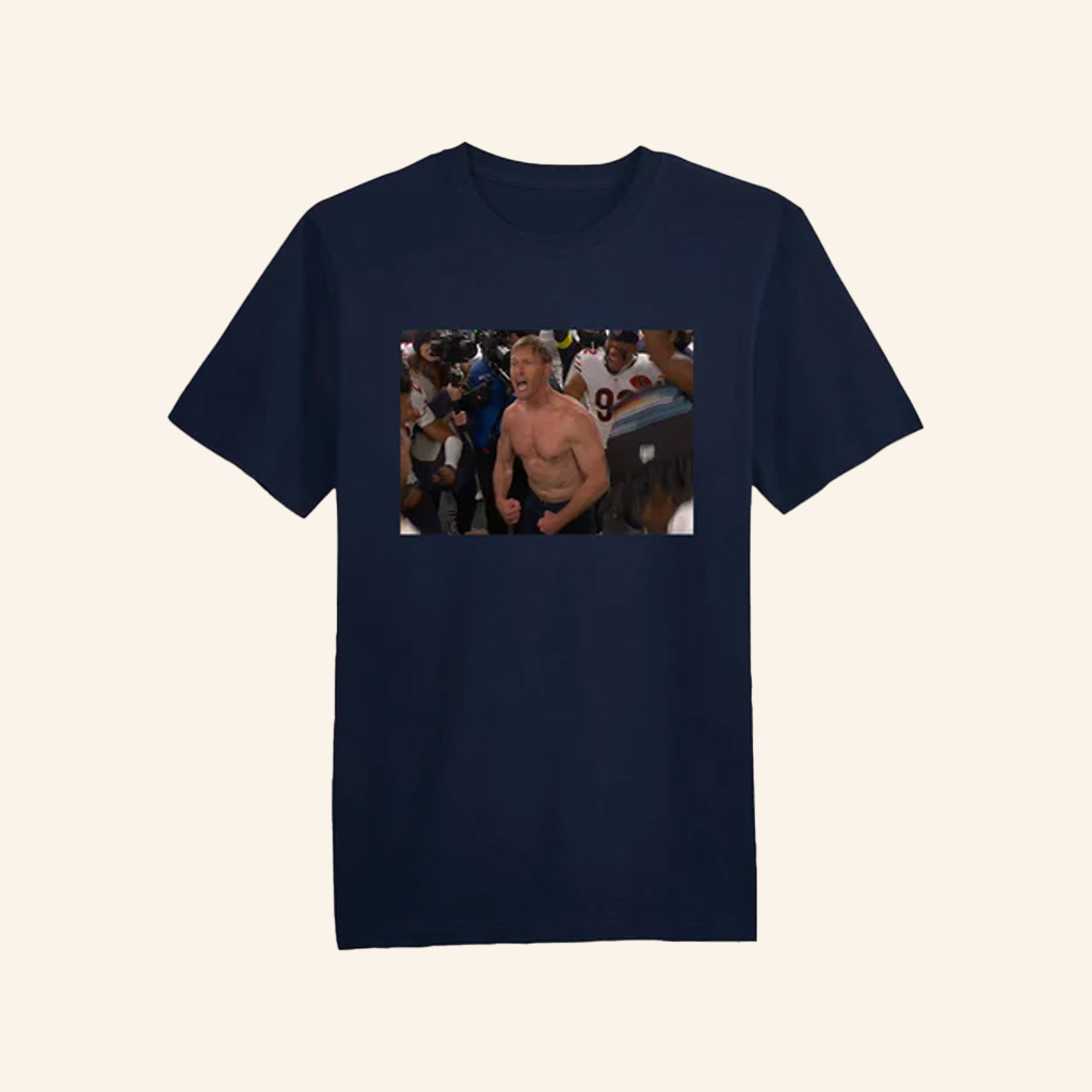 Chicago Football Merch Coach Ben Johnson Shirtless T-Shirt Best Gifts For Football Loves