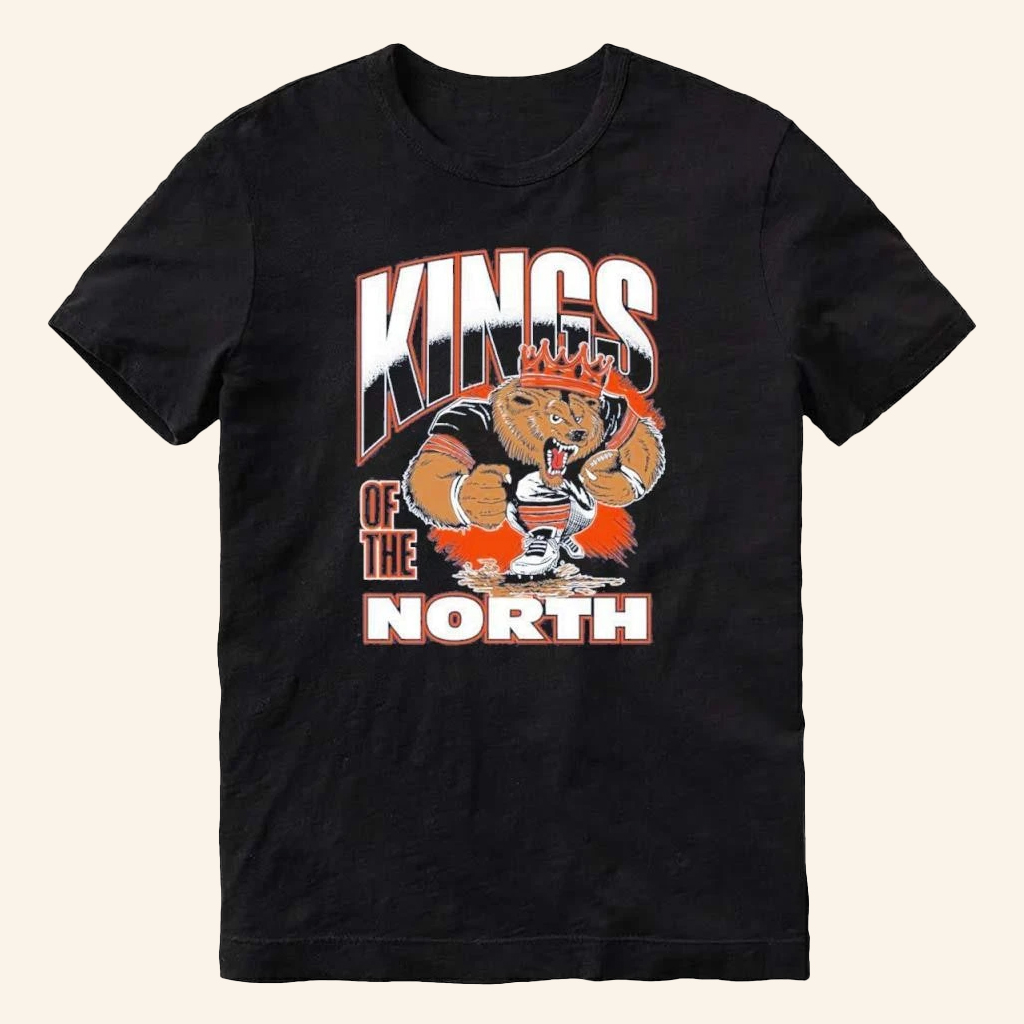 Chicago Football Merch Kings Of The North Mascot T-Shirt Football Related Gifts Chicago Football Merch Kings Of The North Mascot T-Shirt Football Related Gifts