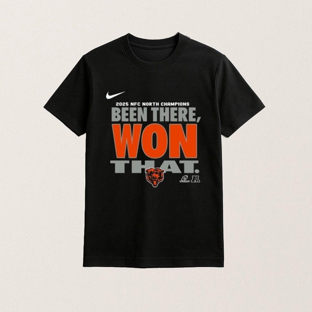 Chicago Football Merch NFC North Champions Been There Won That T-Shirt Gifts For Football Fans