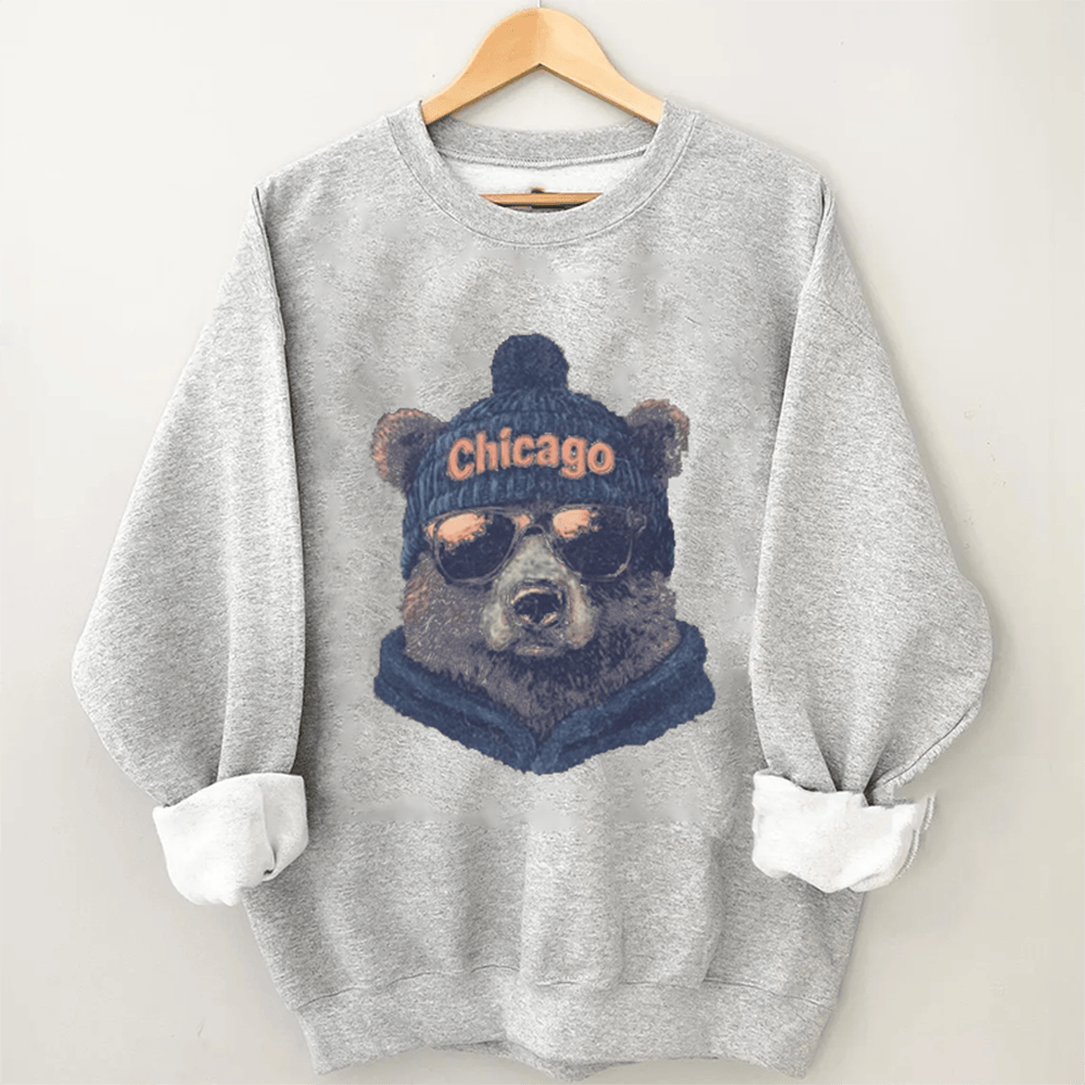 Chicago Football Sweatshirt Game Day Apparel Unique Best Football Presents