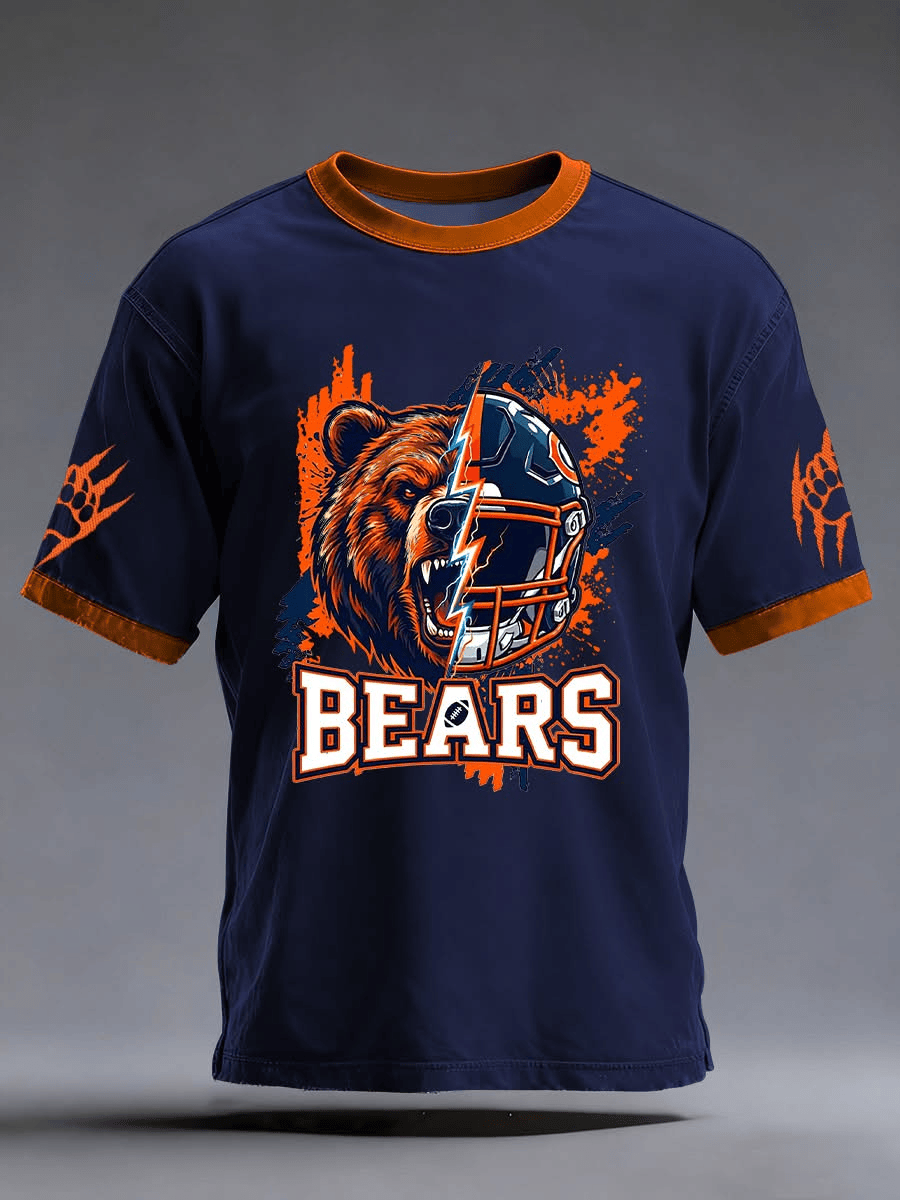 Chicago Football T-Shirt Game Day Apparel Bears Shirt Chicago Strong Merch Gifts For Him