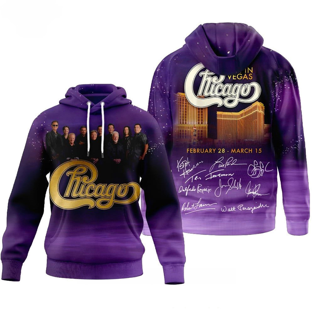 Chicago Live In Vegas 2026 Hoodie Fan Merch Birthday Gifts For Dad Chicago Live In Vegas 2026 Hoodie Fan Merch Birthday Gifts For Dad