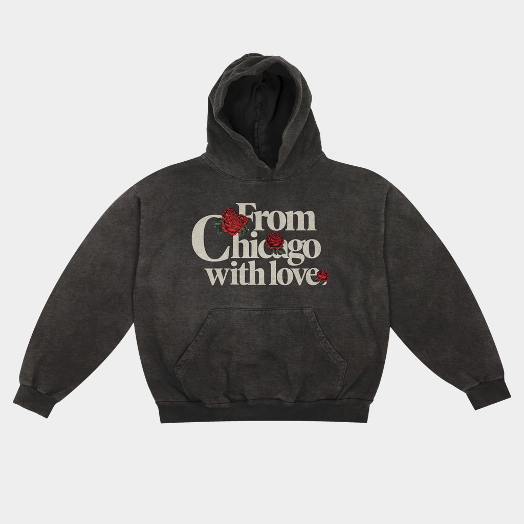 Chicago Over Everything Merch Roses With Love Hoodie Best Gifts For Friends-1