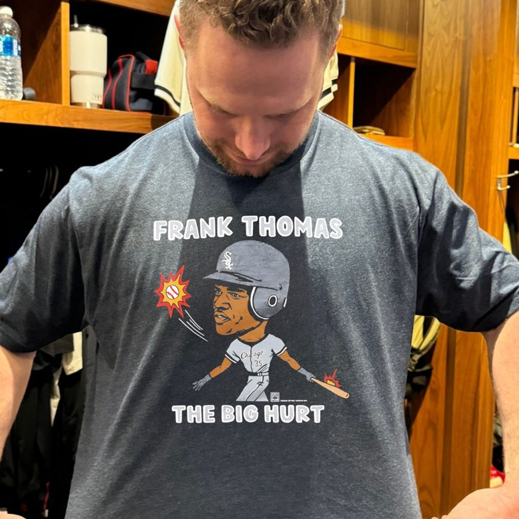 Chicago White Baseball Frank Thomas The Big Hurt Shirt Gifts For Baseball Fans