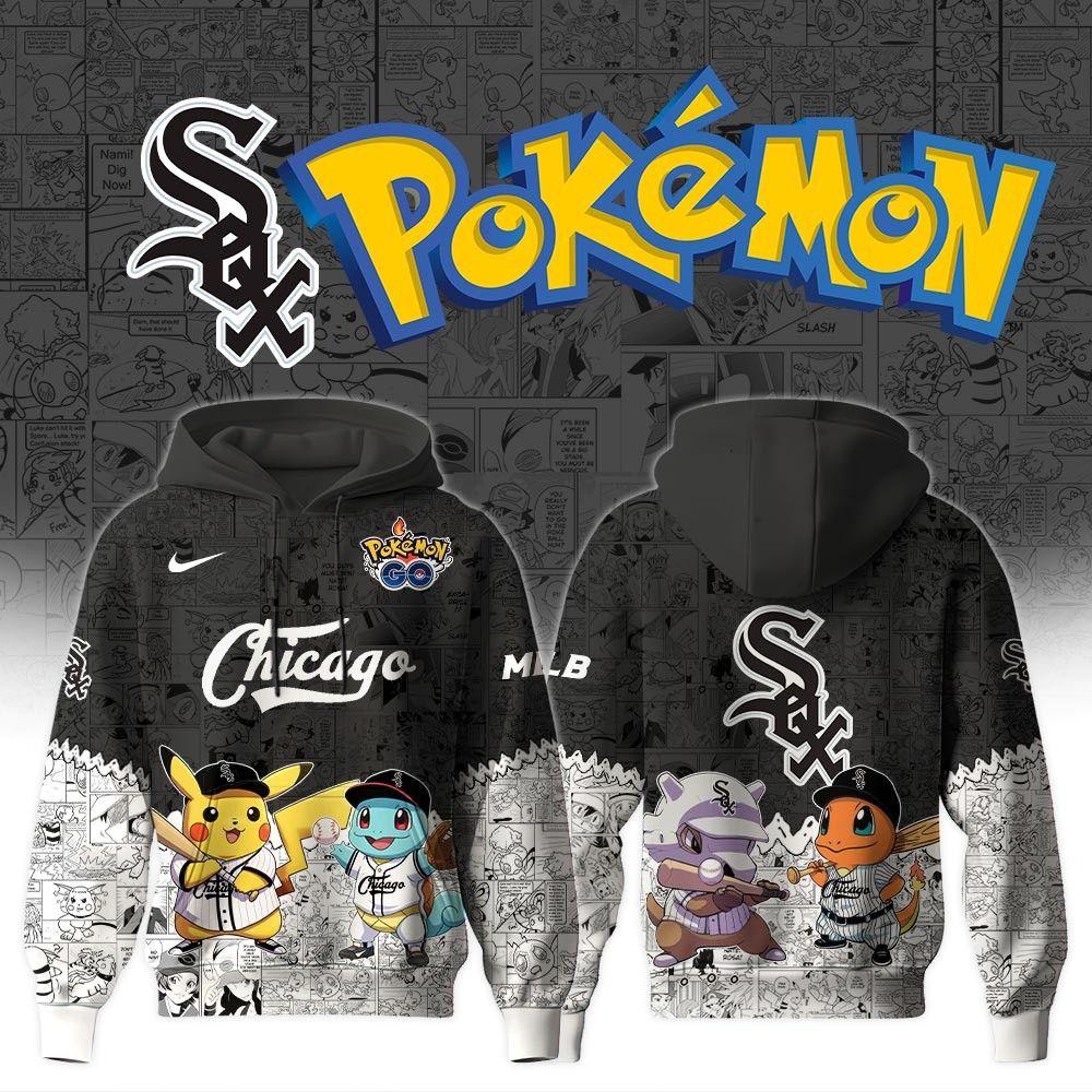 Chicago White Sox X Pokemon Go Hoodie MLB Merch Cute Gifts For Baseball Fans