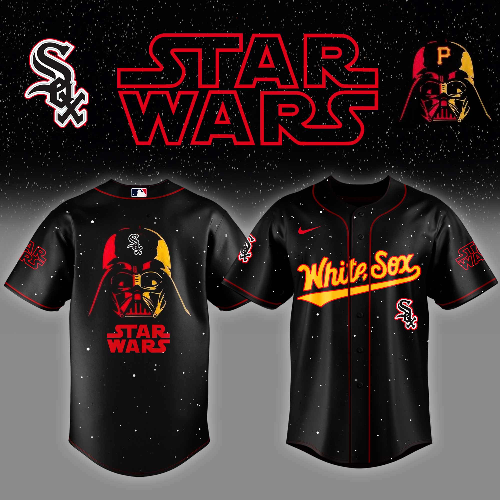 Chicago White Sox x Stars Wars Night Baseball Jersey Gifts For Baseball Fans