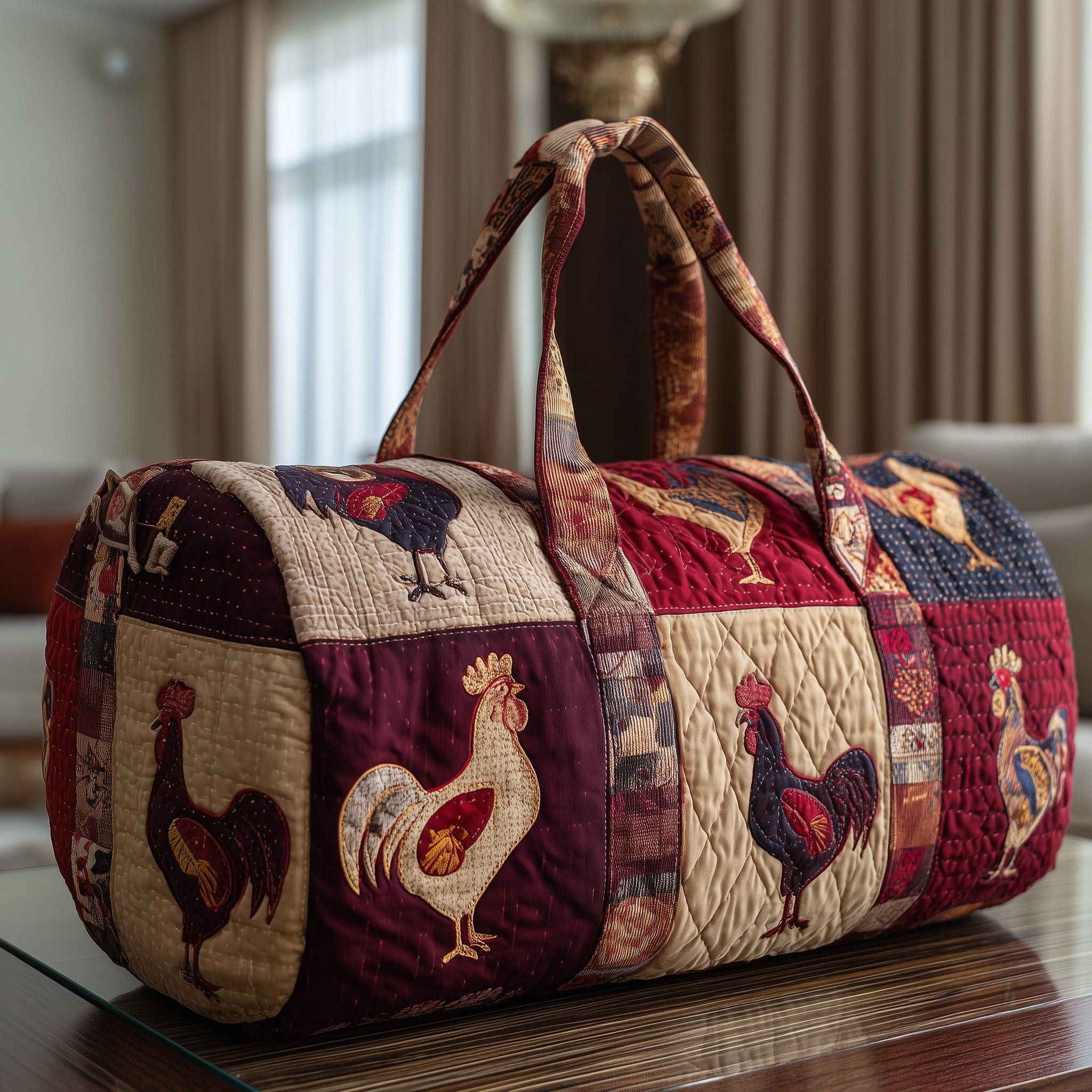 Chick Charm Quilted Duffle Bag Compact And Spacious
