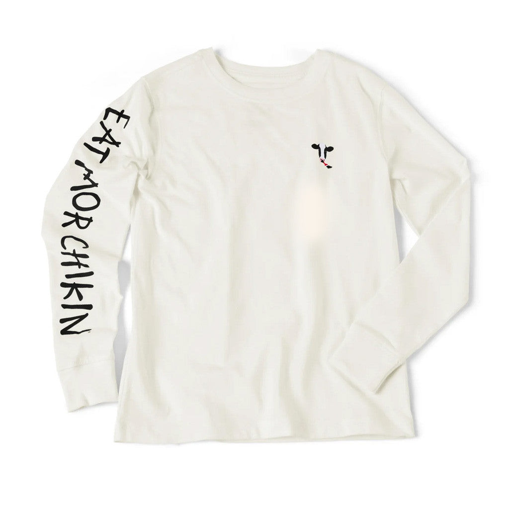 Chick Fil A Merch Eat Mor Chikin Kids Graphic Long Sleeve T-Shirt Gift Ideas For Husband Chick Fil A Merch Eat Mor Chikin Kids Graphic Long Sleeve T-Shirt Gift Ideas For Husband