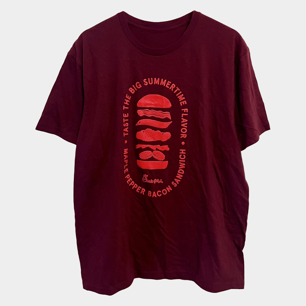 Chick Fil A Merch Maple Pepper Bacon Sandwich T-Shirt Gifts For Besties