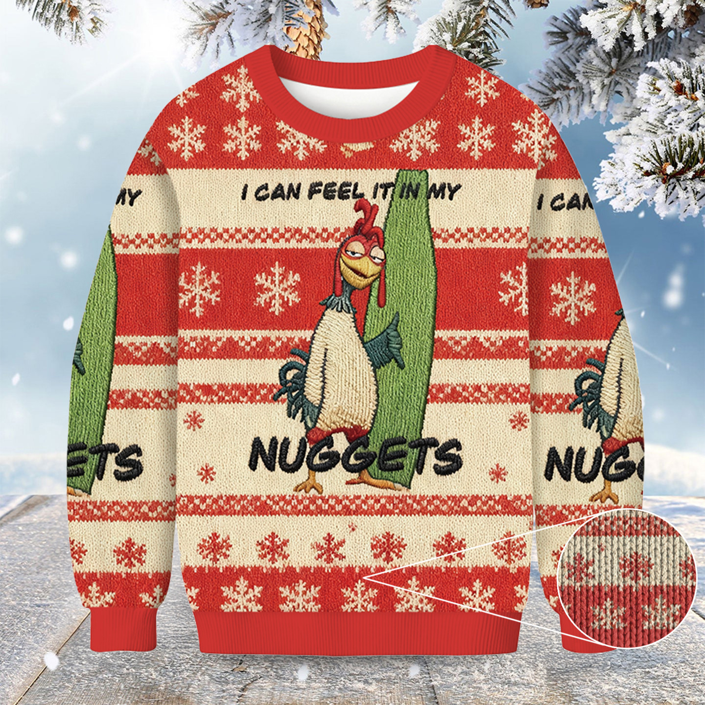 Chicken Joe Christmas Ugly Sweater Animal Themed Funny Chicken Sweater Gifts