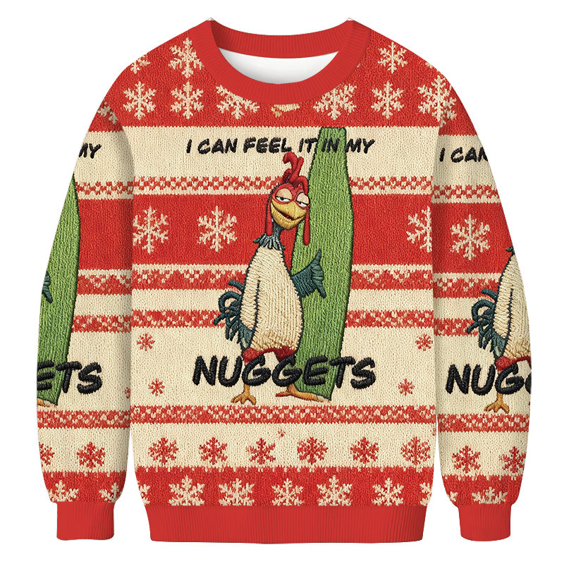 Chicken Joe Christmas Ugly Sweatshirt Funny Christmas Holiday Sweater Gift Ideas