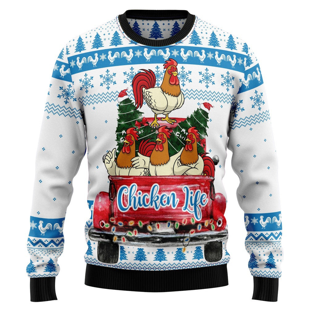 Chicken Life Ugly Christmas Sweater Gift For Christmas