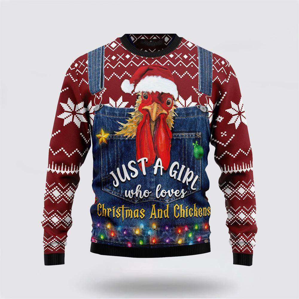 Chicken Ugly Christmas Sweater Funny Christmas Sweater Christmas Gifts For Husband