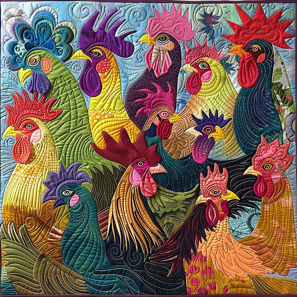 Chickens Quilt Blanket Sofa Throws Christmas Gifts For Chicken Lovers