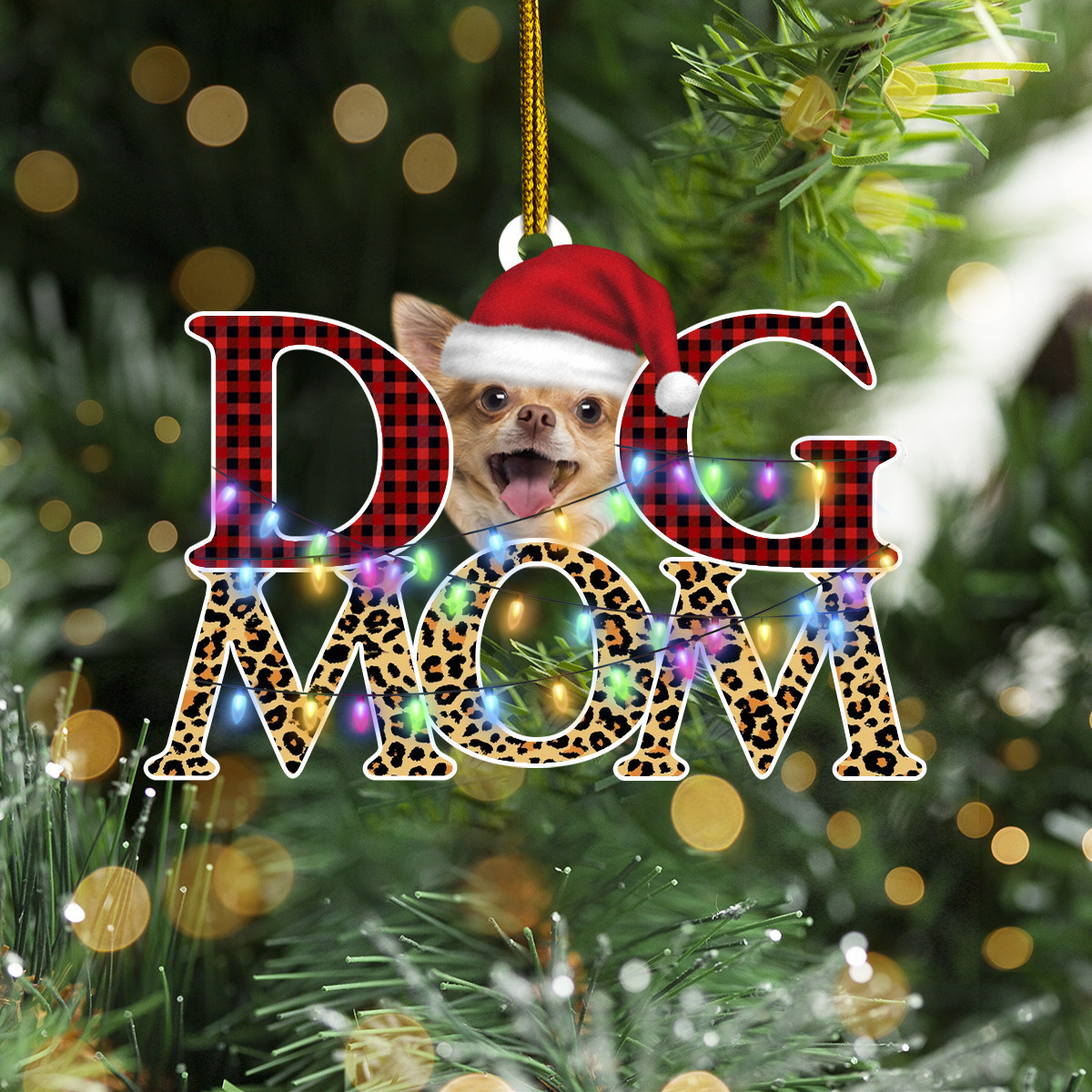 Chihuahua Dog Mom Christmas Ornament Xmas Tree Decor Christmas Gifts For Dog Moms