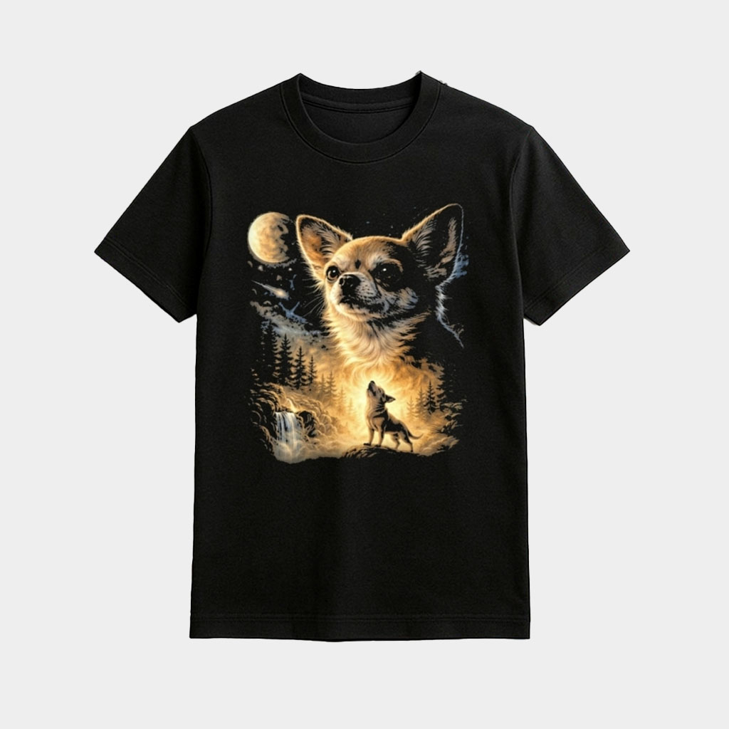 Chihuahua Howling To The Moon Shirt Funny Shirts Gifts For Chihuahua Mom